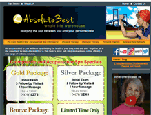 Tablet Screenshot of myabsolutebest.com